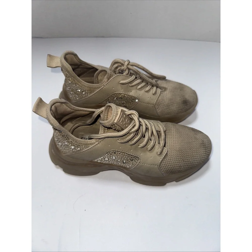 Steve Madden Women Suze 7.5 Tan Sneakers